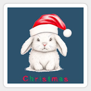 Christmas bunny Magnet